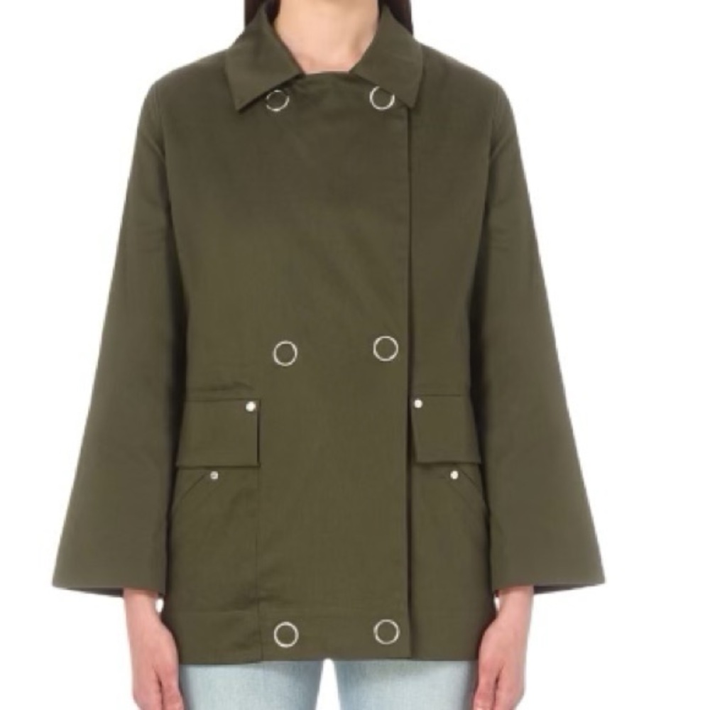 Sandro Olive Trench Coat - Picture 4 of 15